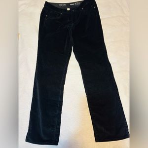 Sonoma Life & Style Women's Straight Corduroy Pants, Size 14. Color: Black.